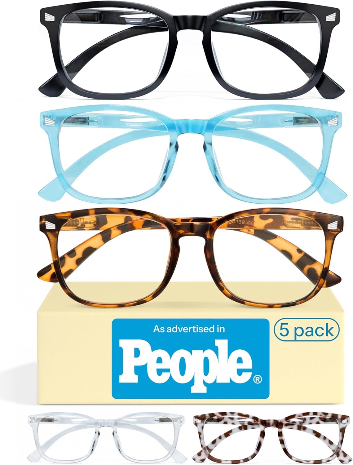 CCVOO 1.0 Reading Glasses for Women, Eye glasses, Blue Light Readers for Women, Cheaters