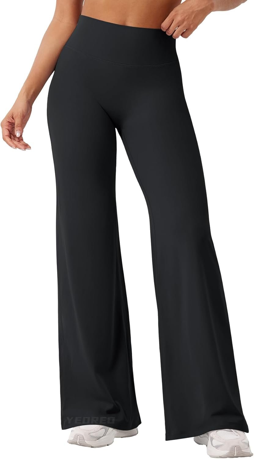 YEOREO Ease Workout Leggings Womens No Front Seam Straight Leggings 29″/ 31.5″/ 33″/ 35″ High Waist Buttery Eddiy Yoga Pants