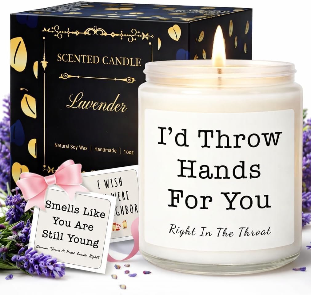 Candles Gifts for Women, Birthday Gifts for Women, Unique Friendship Gift for Womens, Best Friend, Her, Sister, Bestie, Girlfriend, Mom, Funny Scented Candle with Replaceable Stickers