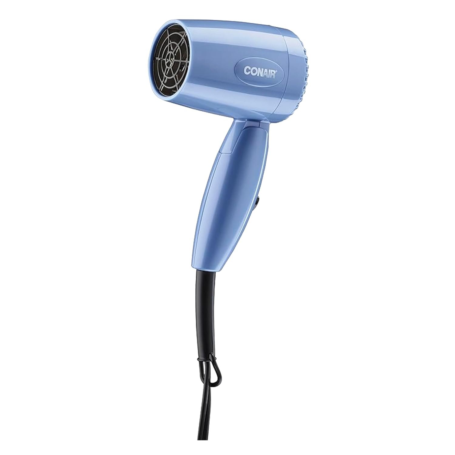 Conair Travel Hair Dryer, 1600W Compact Dual Voltage Blow Dryer with Folding Handle, Blue, 124NL​