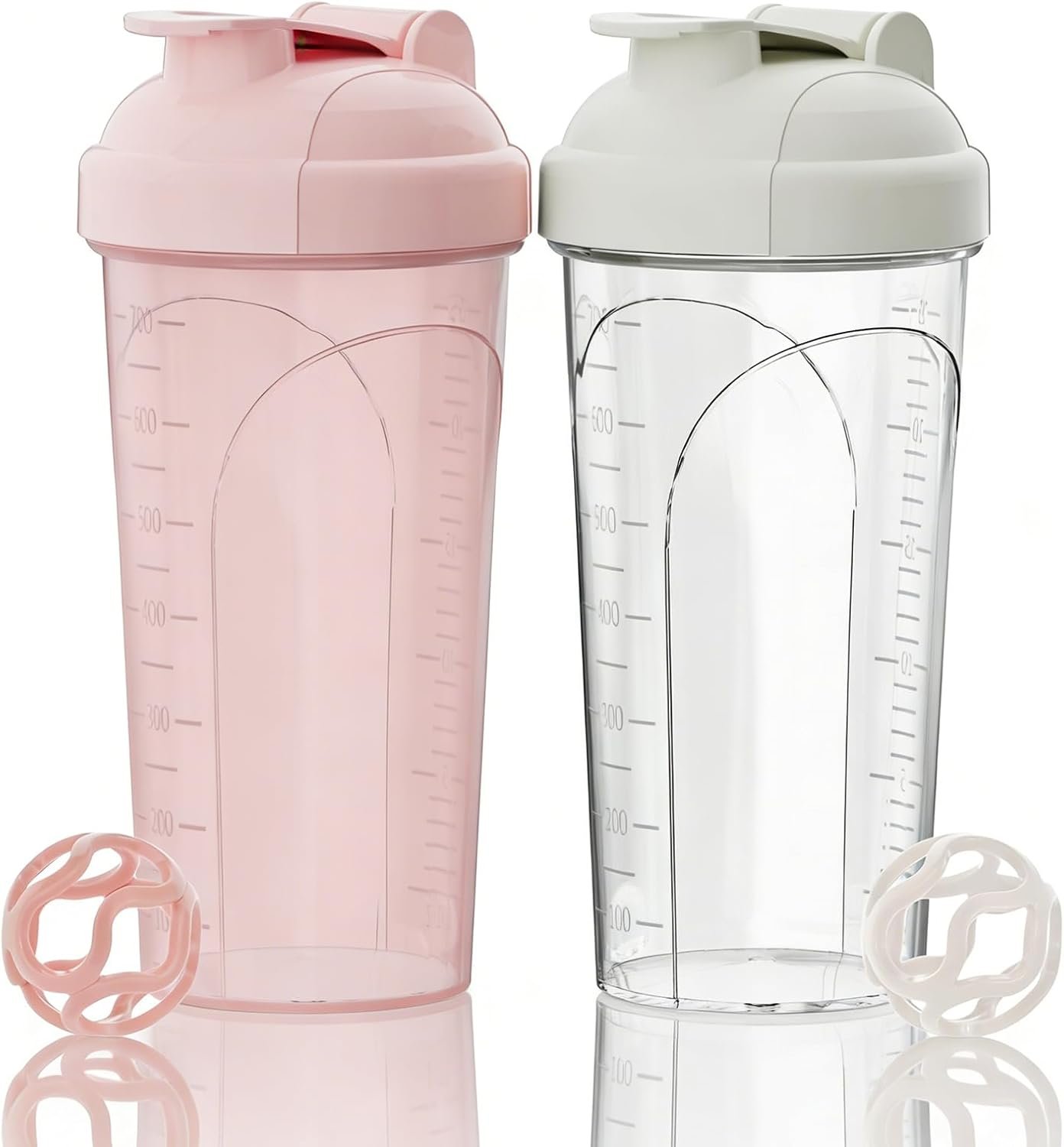 Premium Protein Shaker Bottle 2-Pack | Shaker Bottle 28oz/800ml