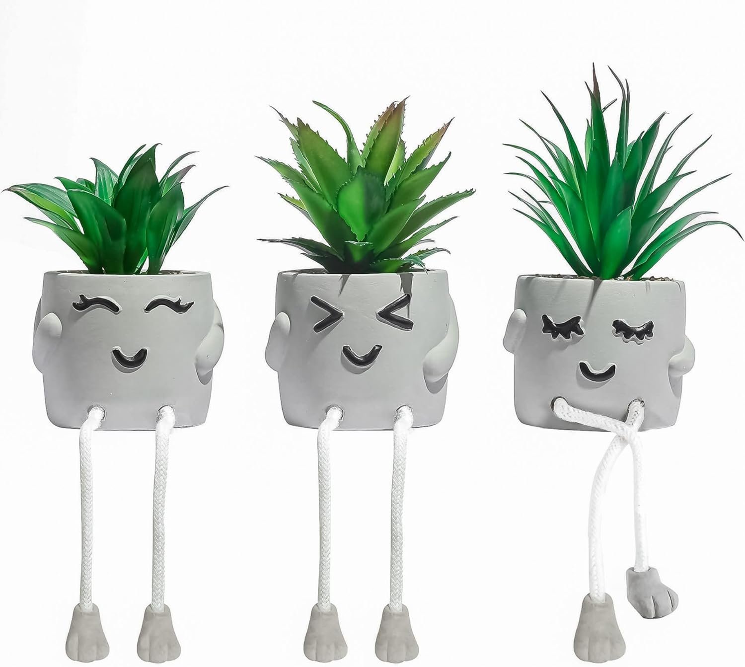 OLEEK small fake plants office decor – fake succulents plants artificial for desk decor – fake plant office decorations for work – office decor for women – office plants cubicle accessories room decor