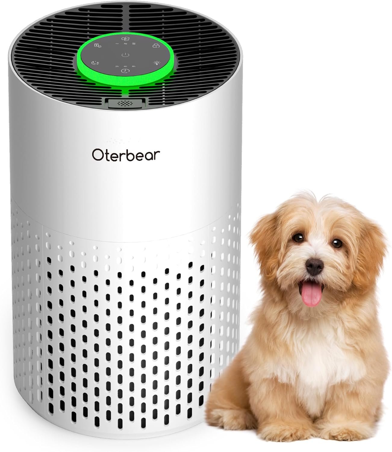 Air Purifiers for Home Bedroom Up to 1250 Ft² – H14 HEPA Air Purifier with Aroma & Sleep Mode – 24dB Small Room Air Purifier for Allergies, Smoke, Dust, Pollen, Pet Dander,4000B,White