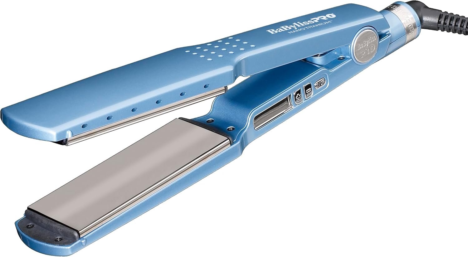 BaBylissPRO Nano Titanium Ionic Hair Straightener, 1-3/4-Inch Flat Iron, Ionic Generator Locks in Moisture and Helps Reduce Frizz, For All Hair Types