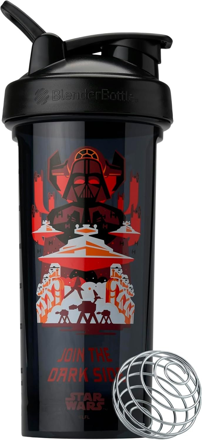 BlenderBottle Star Wars Shaker Bottle Pro Series Perfect for Protein Shakes and Pre Workout, 28-Ounce, Join the Dark Side