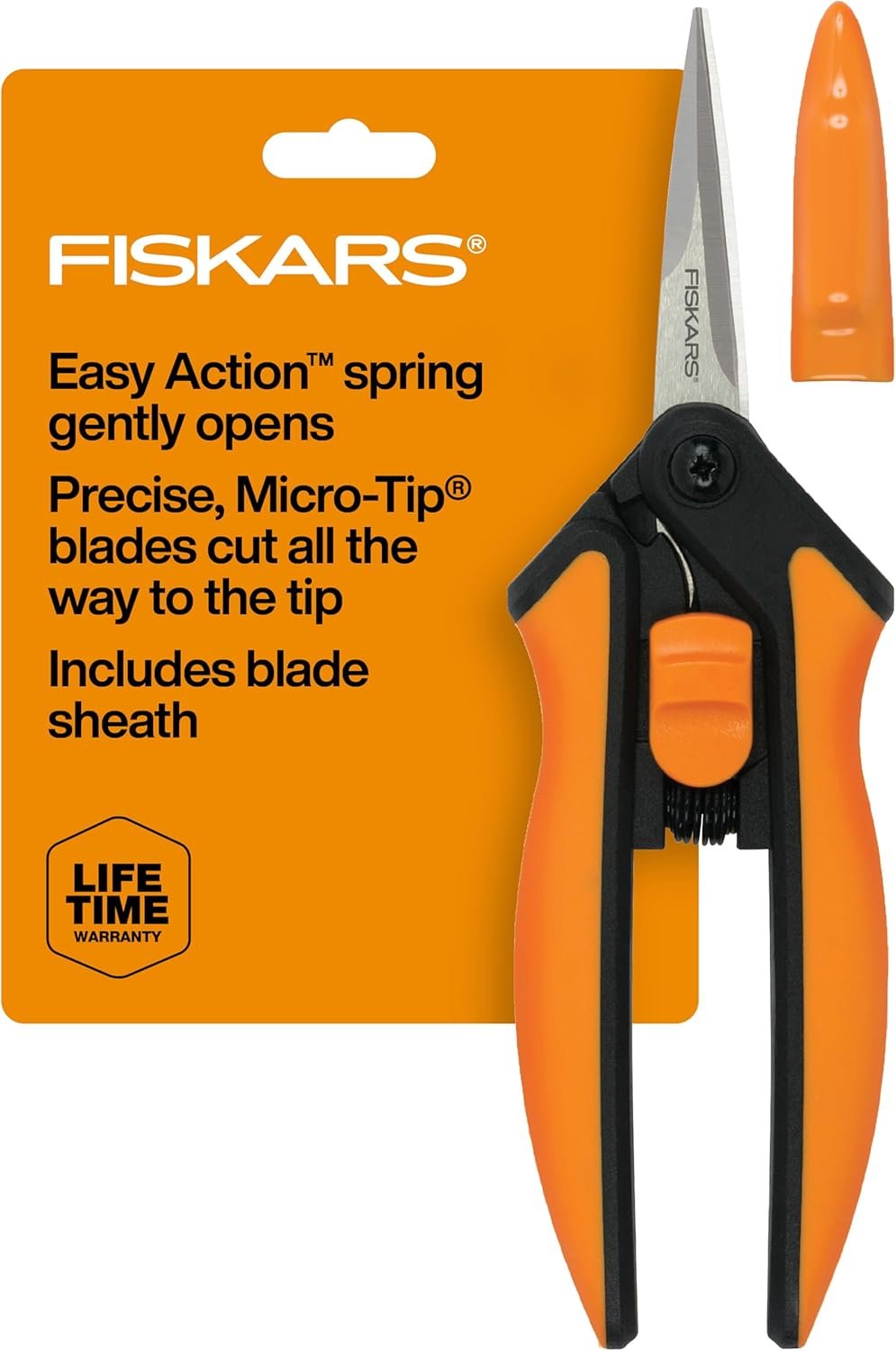 Fiskars 6″ Pruning Scissors for Flower Stems, Herbs, Buds, and Small Plants, Garden Snips with Stainless Steel Blades, Gardening Trimmers with Comfortable Handle