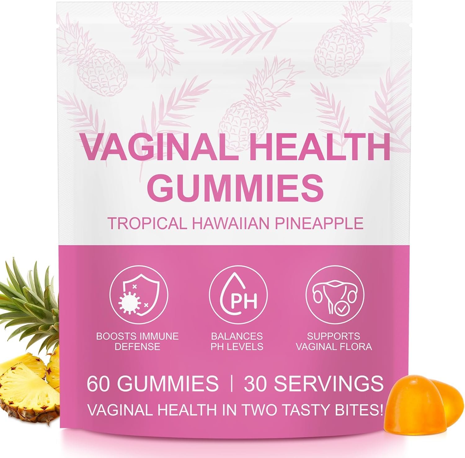 Premium Feminine Balance Gummies,Vital Vaginal Probiotics Source Feminine Gummies,Probiotic Gummies for Prenatal & Postnatal Women – Probiotics for Digestion, pH Balance, Gut Health, Immune Support
