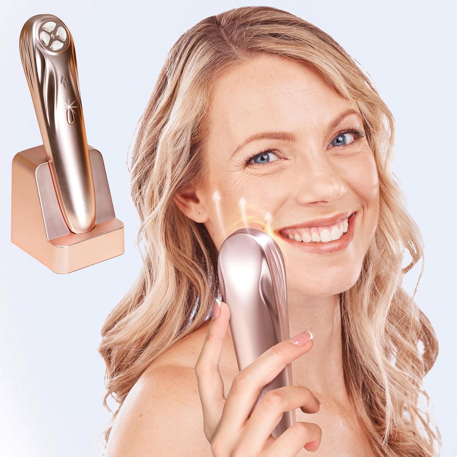 Radio Frequency Face Device | RF Professional 10 Watts | Electric | Firm Skin | Increase Collagen | Wrinkle Reducing | Anti Aging – Portable at Home Skin Care Face Beauty Device