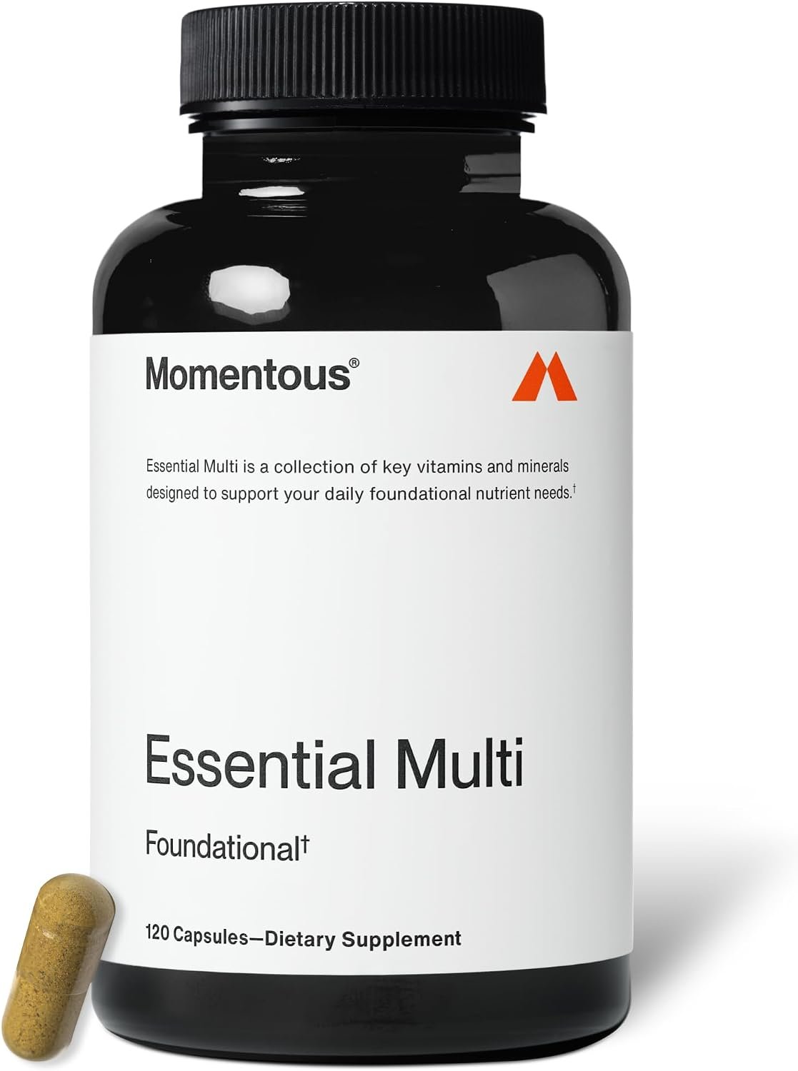 Momentous Essential Multivitamin for Women & Men – Complete Vitamin & Mineral Complex for Athletes & Wellness Enthusiasts – GMO & Gluten Free – NSF Certified for Sport – 30 Servings