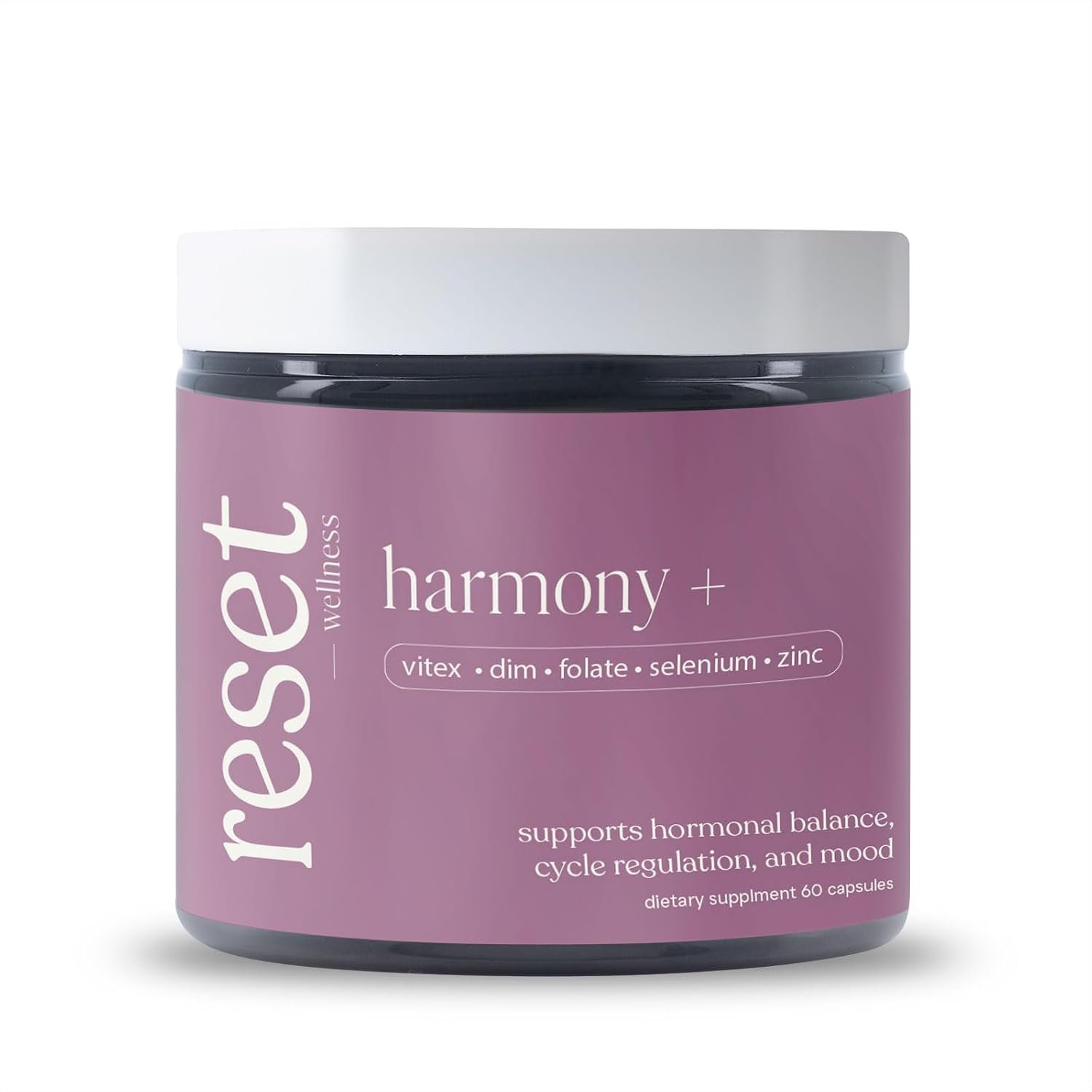 Harmony+ Hormone Balance, Vitex, DIM, Isoflavones 60 Count | Hormone Balance Supplement for Women | Supports Healthy Cycle, PMS & Mood Balance