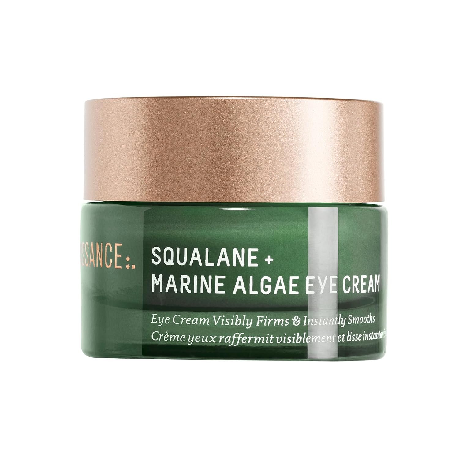BIOSSANCE Squalane & Marine Algae Eye Cream – Anti-Aging – 0.5 oz | Under eye cream for fine lines, wrinkles, & puffiness, hydrating & lifting formula, hyaluronic acid, paracress extract